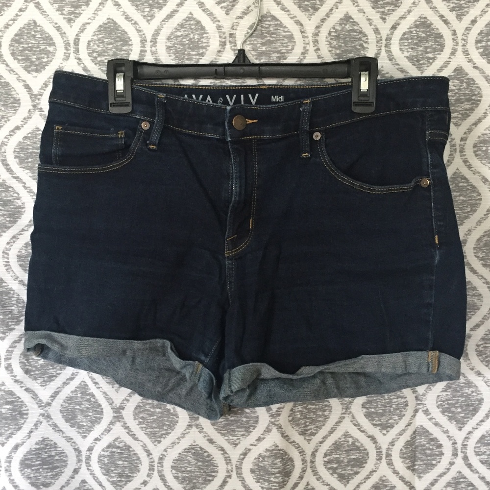 Ava & Viv High Waist Midi Shorts